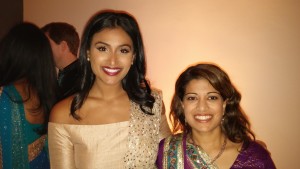 Ms America Nina Davuluri and my wife, Priti Jain